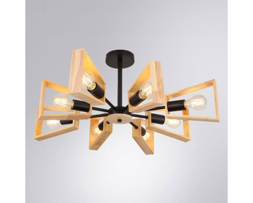 Потолочная люстра Arte Lamp Brussels A8030PL-8BK Потолочная люстра Arte Lamp Brussels A8030PL-8BK