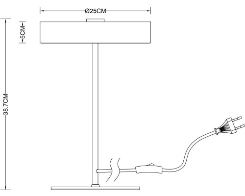 Настольная лампа Arte Lamp Elnath A5038LT-3BK