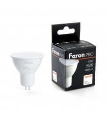 Лампа светодиодная Feron G5.3 10W 4000K матовая LB-1610 38159