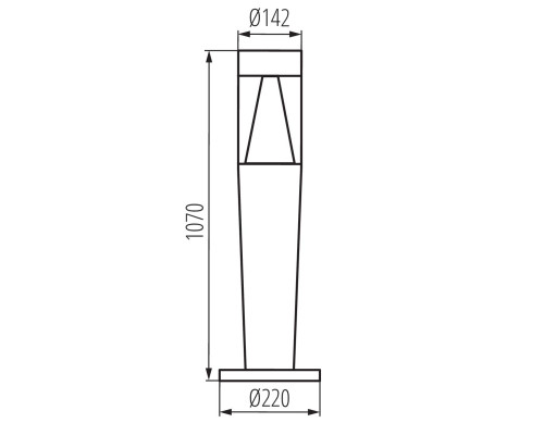 Уличный светильник Kanlux INVO TR 107-O-GR 29177 Уличный светильник Kanlux INVO TR 107-O-GR 29177