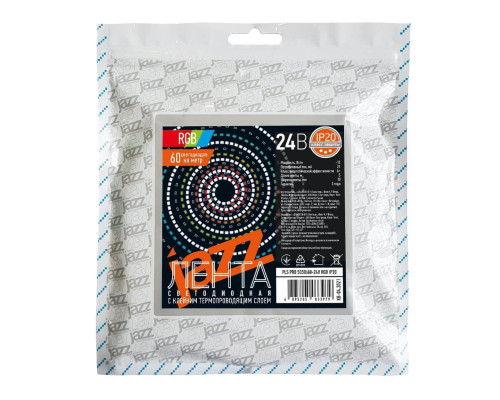 Светодиодная лента Jazzway 12W/m 60Led/m 5050SMD разноцветная 5M 5033979