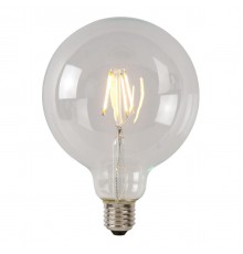Лампа светодиодная диммируемая Lucide E27 7W 2700К прозрачная 49088/07/60