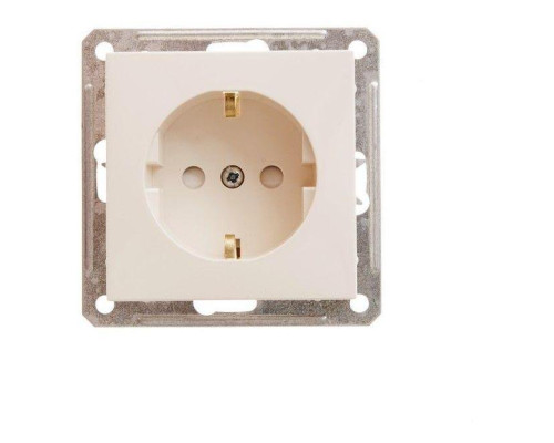 Розетка 2К+З Systeme Electric W59 16A 250V со шторками слоновая кость RS16-152-2-86 Розетка 2К+З Systeme Electric W59 16A 250V со шторками слоновая кость RS16-152-2-86