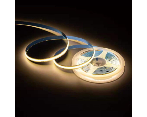Светодиодная лента Apeyron 12W/m 320LED/m COB теплый белый 5M 00-381 Светодиодная лента Apeyron 12W/m 320LED/m COB теплый белый 5M 00-381
