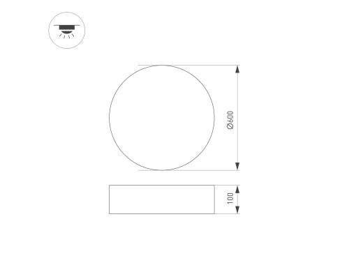 Накладной светодиодный светильник Arlight SP-TOR-PILL-PRISM-R600-50W Day4000 (WH, 100 deg) 022130(3) Накладной светодиодный светильник Arlight SP-TOR-PILL-PRISM-R600-50W Day4000 (WH, 100 deg) 022130(3)