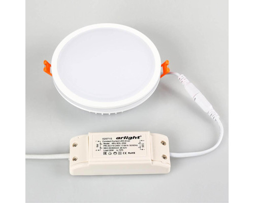 Встраиваемый светодиодный светильник Arlight LTD-135SOL-20W Warm White 020712 Встраиваемый светодиодный светильник Arlight LTD-135SOL-20W Warm White 020712