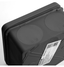 Коробка разветвительная 2х компонентная HF EBX40-48-67, 80*80*40мм, 8 вводов, IP67, черная (GE42435-05)