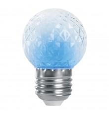 Лампа-строб светодиодная Feron E27 1W синий прозрачная LB-377 38211