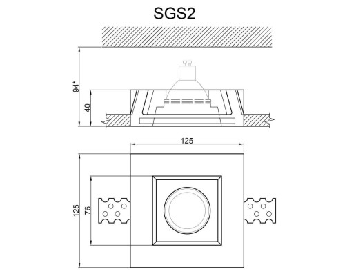 Встраиваемый светильник Artpole SGS2 Встраиваемый светильник Artpole SGS2