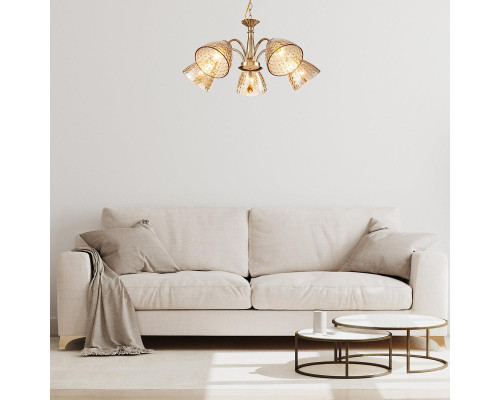 Подвесная люстра Escada Freesia 658/5PL Gold Подвесная люстра Escada Freesia 658/5PL Gold