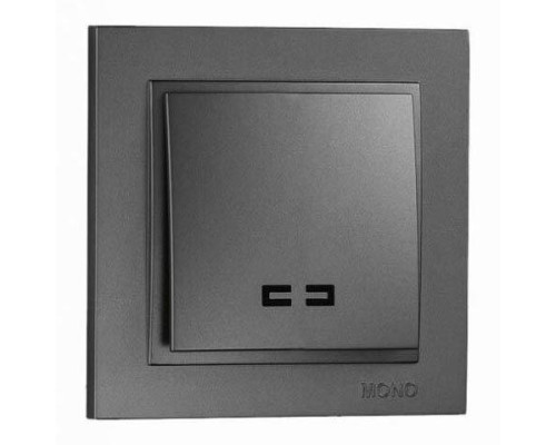 Выключатель Mono Electric Despina одноклавишный с подсветкой графит 102-202025-101 Выключатель Mono Electric Despina одноклавишный с подсветкой графит 102-202025-101