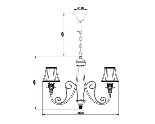 Подвесная люстра Vele Luce Charlotte VL1457L05