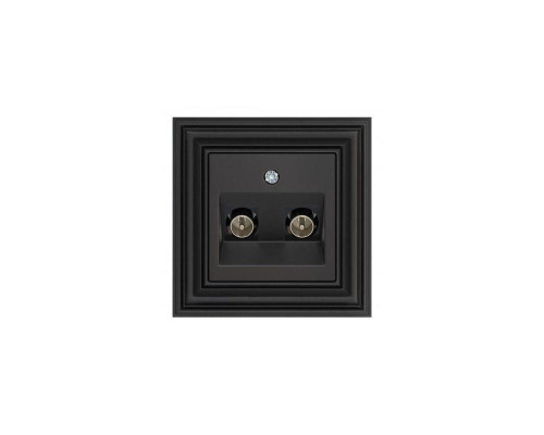 ТВ-розетка TV/SAT Liregus Retro черный матовый 29-233 ТВ-розетка TV/SAT Liregus Retro черный матовый 29-233