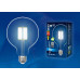 Лампа светодиодная филаментная Uniel E27 15W 4000K прозрачная LED-G125-15W/4000K/E27/CL PLS02WH UL-00004861