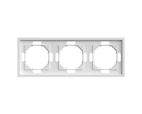 Рамка 3-постовая Stekker Эмили белый фарфор PFR00-5003-01 49886 Рамка 3-постовая Stekker Эмили белый фарфор PFR00-5003-01 49886
