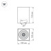 Потолочный светодиодный светильник Arlight SP-Cubus-S100x100WH-11W Warm White 40deg 020386