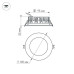Встраиваемый светодиодный светильник Arlight LTD-105WH-Frost-9W Warm White 110deg 021067
