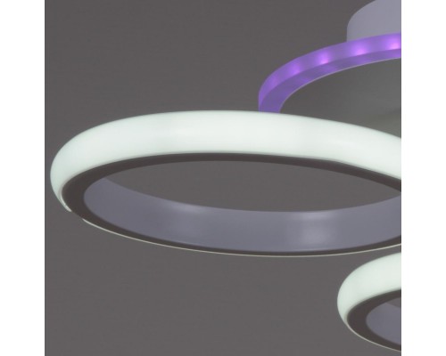 Потолочная светодиодная люстра Reluce 05855-0.3-03 WH (RGB) Потолочная светодиодная люстра Reluce 05855-0.3-03 WH (RGB)