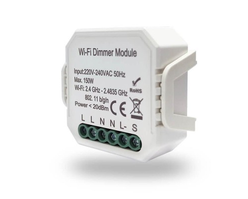 Wi-Fi реле-диммер одноканальное Denkirs 1x150Вт RL1003-DM Wi-Fi реле-диммер одноканальное Denkirs 1x150Вт RL1003-DM