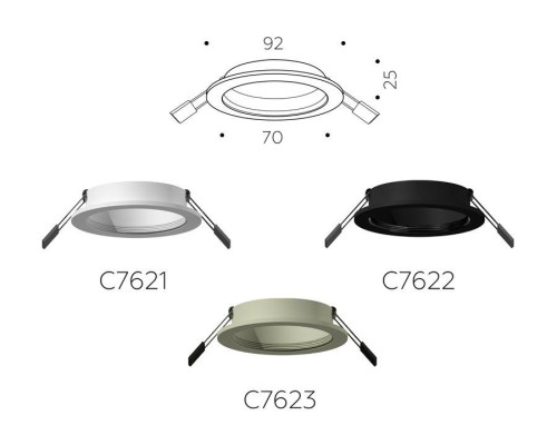 Корпус светильника Ambrella light DIY Spot C7622 Корпус светильника Ambrella light DIY Spot C7622