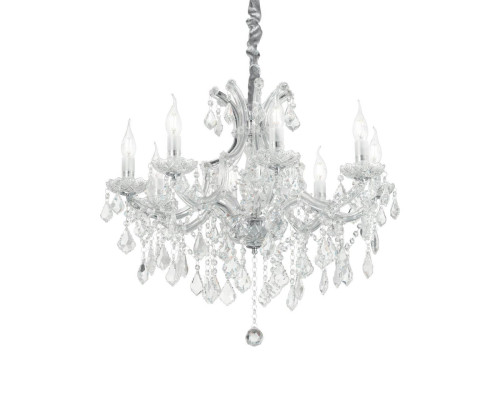 Подвесная люстра Ideal Lux Napoleon SP8 Cromo 167244 Подвесная люстра Ideal Lux Napoleon SP8 Cromo 167244