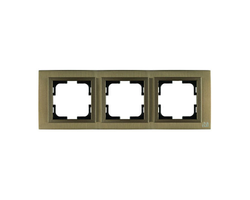 Рамка 3-постовая Mono Electric Chrome бронза 106-430000-162 Рамка 3-постовая Mono Electric Chrome бронза 106-430000-162