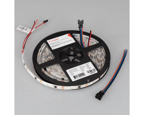 Светодиодная лента Arlight 12W/m 60LED/m 5060SMD разноцветный 5М SPI-SE-B60-10mm 12V 039597 Светодиодная лента Arlight 12W/m 60LED/m 5060SMD разноцветный 5М SPI-SE-B60-10mm 12V 039597