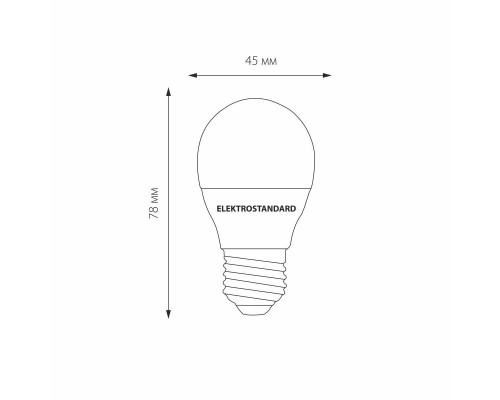 Лампа светодиодная Elektrostandard E27 7W 3300K матовая a048624