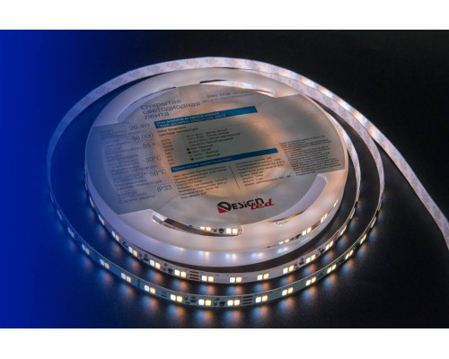Светодиодная влагозащищенная лента DesignLed 26,8W/m 120LED/m 5730SMD теплый/холодный белый 5M 001823 Светодиодная влагозащищенная лента DesignLed 26,8W/m 120LED/m 5730SMD теплый/холодный белый 5M 001823