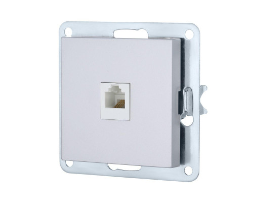 Розетка телефонная RJ-12 LK Studio LK80 серебристый металлик 845503-1 Розетка телефонная RJ-12 LK Studio LK80 серебристый металлик 845503-1