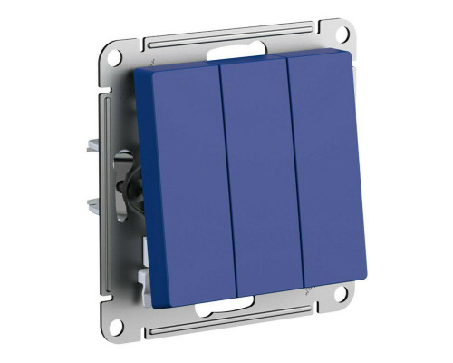Выключатель трехклавишный Systeme Electric AtlasDesign 10A 250V аквамарин ATN001131 Выключатель трехклавишный Systeme Electric AtlasDesign 10A 250V аквамарин ATN001131