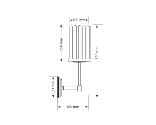Настенный светильник KUTEK MOOD Empoli Ryfel EMP-K-1(N)R