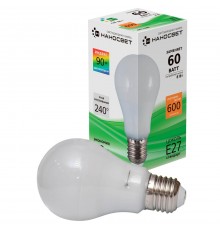 Лампа светодиодная Наносвет E27 8W 2700K матовая LE-GLS-8/E27/927 L160