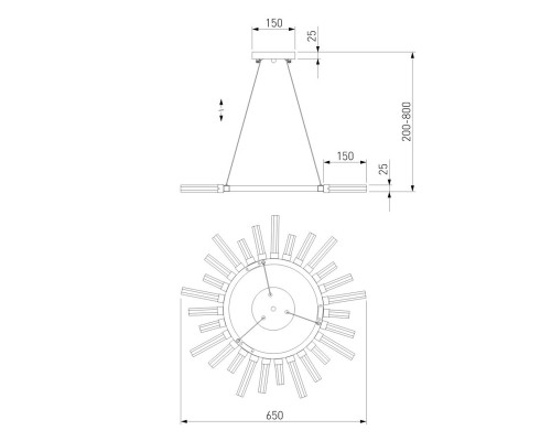 Подвесная люстра Bogates Sole 558 Smart Подвесная люстра Bogates Sole 558 Smart