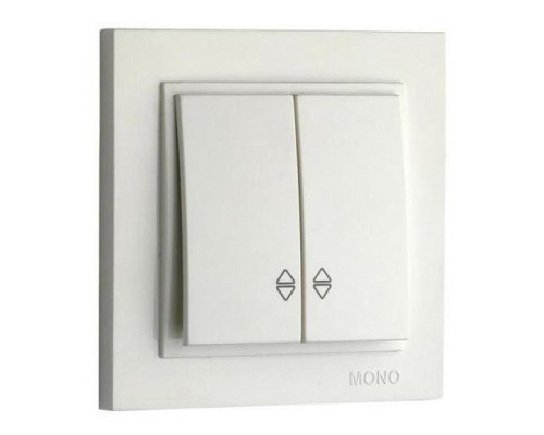 Выключатель Mono Electric Despina/ Larissa двухклавишный проходной слоновая кость 500-000123-111 Выключатель Mono Electric Despina/ Larissa двухклавишный проходной слоновая кость 500-000123-111