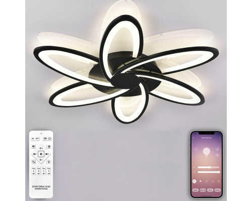 Потолочная светодиодная люстра Natali Kovaltseva High-Tech Led Lamps 82008 Black Потолочная светодиодная люстра Natali Kovaltseva High-Tech Led Lamps 82008 Black