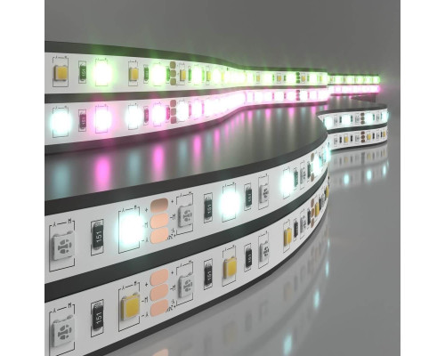 Светодиодная лента Elektrostandard 14,4W/m 60LED/m 5050SMD MIX RGB/холодный белый 5M a053731 Светодиодная лента Elektrostandard 14,4W/m 60LED/m 5050SMD MIX RGB/холодный белый 5M a053731
