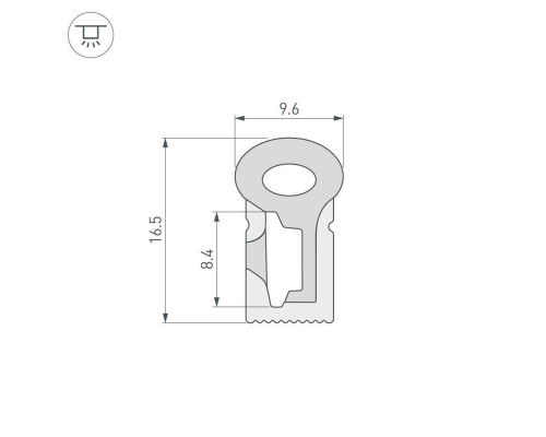 Профиль Arlight WPH-Flex-0817-Side-S8-10m White 040827