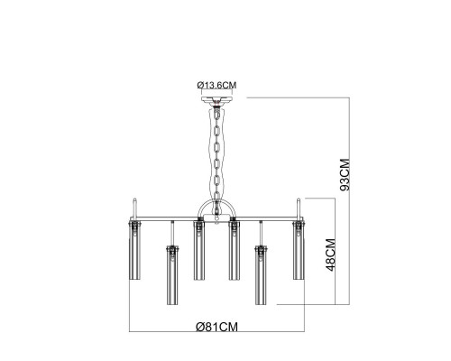 Подвесная люстра Arte Lamp Borgia A4088LM-15AB Подвесная люстра Arte Lamp Borgia A4088LM-15AB