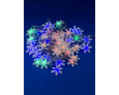 Светодиодная гирлянда Uniel Снежинки 220V разноцветный ULD-S0700-050/DTA MULTI IP20 SNOWFLAKES-3 07936 Светодиодная гирлянда Uniel Снежинки 220V разноцветный ULD-S0700-050/DTA MULTI IP20 SNOWFLAKES-3 07936