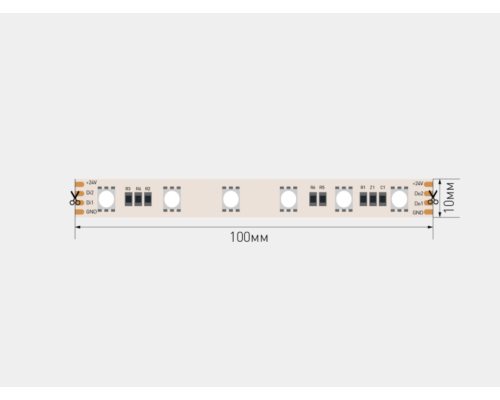 Светодиодная лента SWG PRO SWG5PT60-24-14.4-WS2811RGB 032669 Светодиодная лента SWG PRO SWG5PT60-24-14.4-WS2811RGB 032669