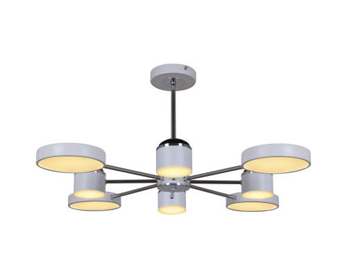 Потолочная светодиодная люстра Reluce 13289-4.3-08 Белый+Хром