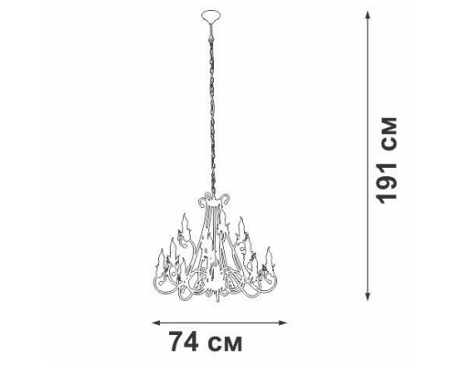 Подвесная люстра Vitaluce V1845-7/8+4