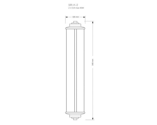 Настенный светильник KUTEK MOOD Siri SIR-K-2(CZ)540 Настенный светильник KUTEK MOOD Siri SIR-K-2(CZ)540
