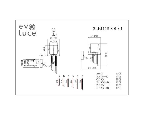 Бра Evoluce Alluria SLE1118-801-01