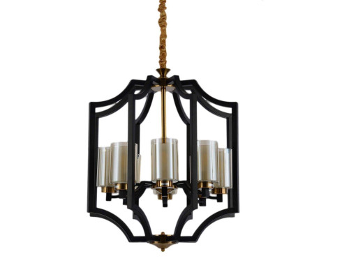 Подвесная люстра Lumina Deco Vigatto LDP 1224-8 BK+MD Подвесная люстра Lumina Deco Vigatto LDP 1224-8 BK+MD