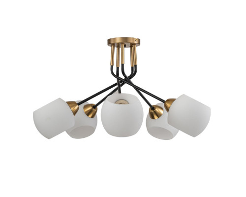 Потолочная люстра Escada Bond 2113/5P Copper/Black Потолочная люстра Escada Bond 2113/5P Copper/Black