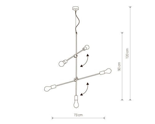 Подвесная люстра Nowodvorski Sticks 9076