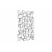 Зеркало Art Home Decor Tetris YJ358 CR 140х85 см Серебристый