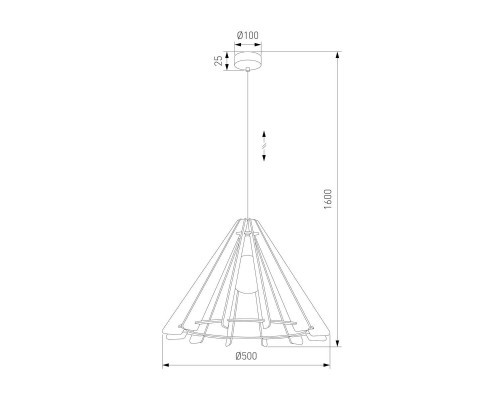 Подвесной светильник TK Lighting 6586 Eris